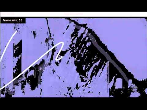 Processing and OpenCV motion template - animated curve