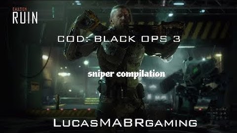 COD;BO3 Snipers only compilation