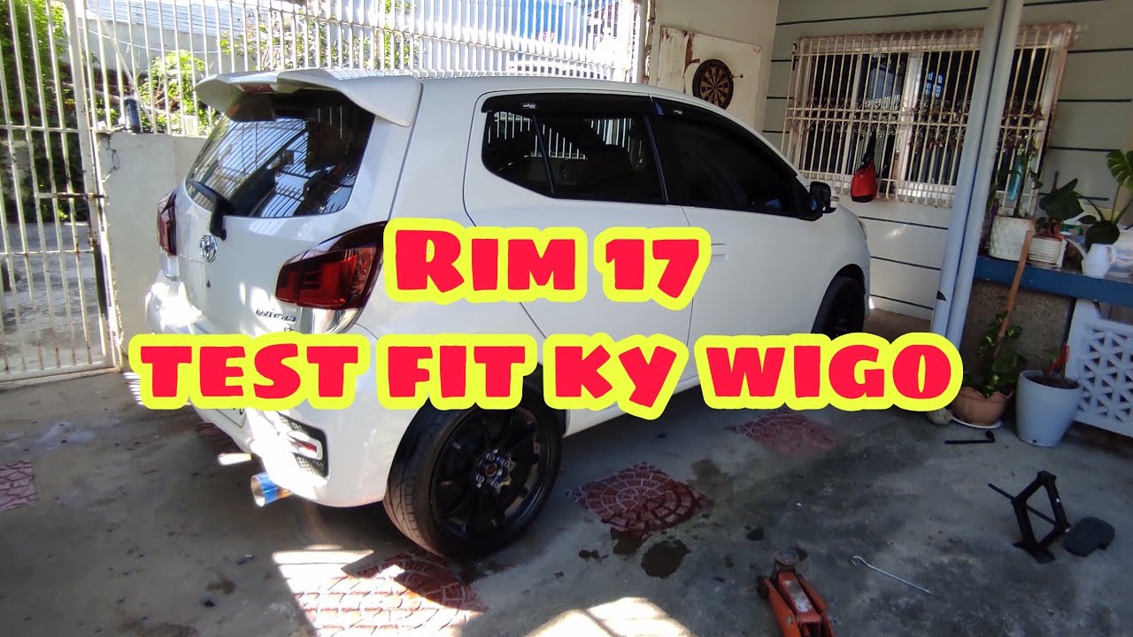 Toyota wigo Rim 17 with 205/40 tires CE28 YouTube