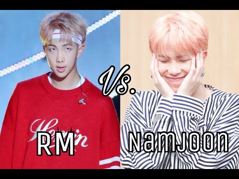 RM vs. Namjoon (Kim Namjoon's duality)