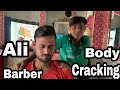 Ali barber tapping master relaxing massage by indian street younger barber asmr