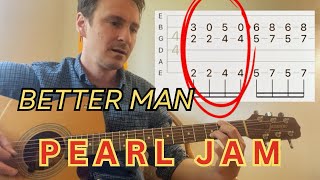 better Man Guitar Tab  Pearl Jam