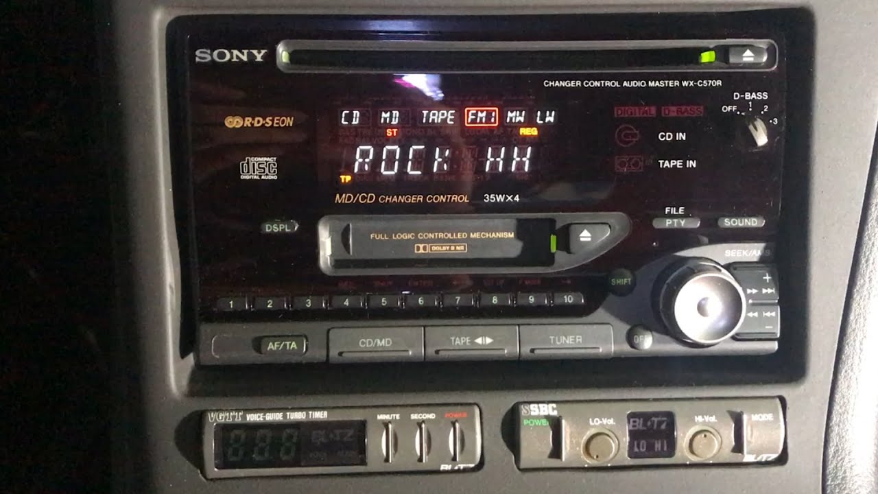 SONY WX⁻C570 SONY WX-C570 2DIN CD & Cassette Player - Japanese