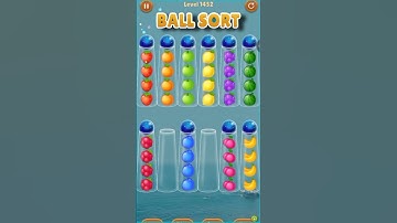 color ball sort wooden puzzle-level 1452 #relaxing #satisfying #gaming