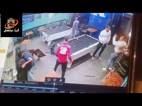 بالفيديو.. كاميرا توثق هجوم عصابة مسلحة على مقهى بحي السعادة بمراكش