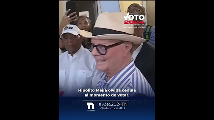 Hipólito Mejía olvida su cedula al momento de votar