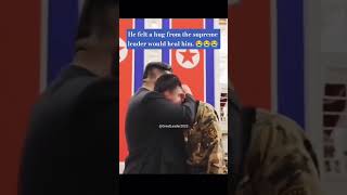 He felt a hug from the supreme leader would heal him.😢#kimjongun #northkorea #shorts