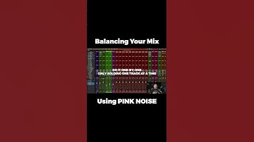 Balance your mix with PINK NOISE! It’s a really useful tool - give it a try! #pinknoise #mixing