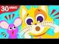 Where Are My Whiskers? | Where are My Stripes? | Fun Animal Kids Song Compilation by Little Angel