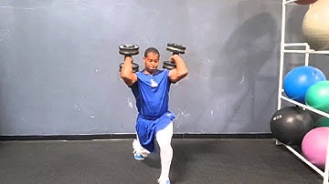 Dumbbell Hang Clean to Split Stance