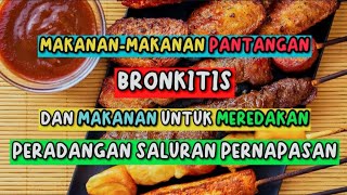 BRONCHITIS AVOID GOOD FOODS AND FOODS TO REDUCE RESPIRATORY TRACT INFLAMMATION