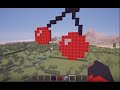 Пиксль арт вишня в майнкрафте | Pixel art cherry for minecraft | Как построить пиксль арт