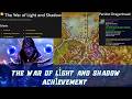 The War of Light and Shadow Achievement | Complete the following max level questlines
