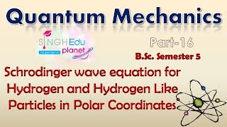 Schrodinger Wave Equation For Hydrogen Atom| Schrodinger wave equation in polar coordinates|Part 16| screenshot 3