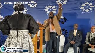 Rev SB Thusi | Amandla Kamoya oyingcwele // asus' izono zami