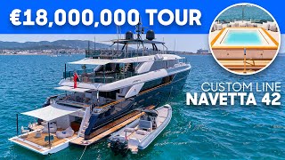 42m Superyacht with Elevator & Beach Club | Custom Line Navetta 42