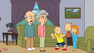 Caillou is rude to his grandma and gets grounded