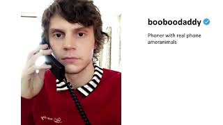 Evan Peters' old posts on instagram and twitter