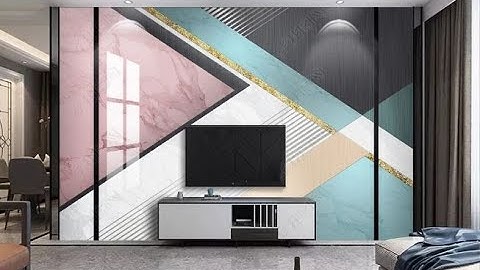 99+ Tranh dán tường hình học hiện đại 3D 5D 8D || DS Decor