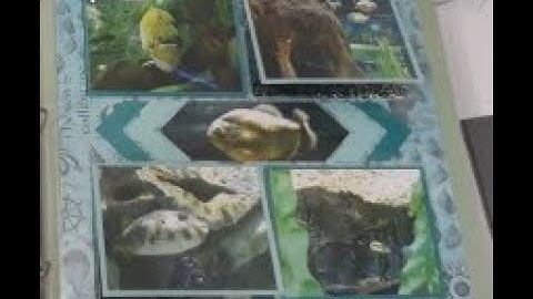 Interactive Scrapbook Page using Crossstitches Stencil