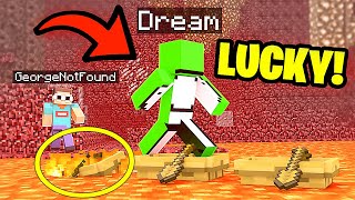 When Dream Gets LUCKY In Minecraft.. (0.01% Chance!)