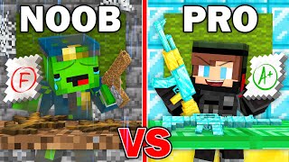 Mikey vs JJ: Batalha de sobrevivência entre estudantes policiais novatos e profissionais no Minec...