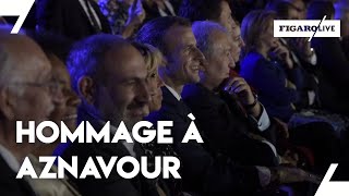 Arménie: Macron assiste à un concert en hommage à Aznavour