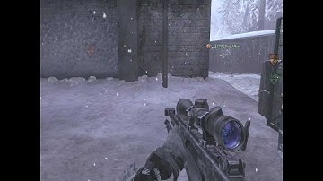 MW3: throwing knife across the map outpost