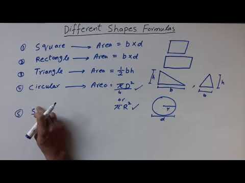 Different Shape Formulas