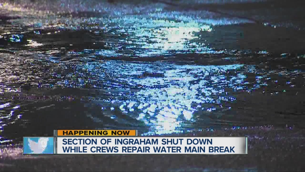 Water main break shuts down Pacific Beach street
