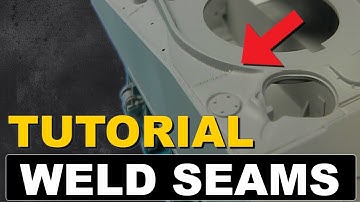 How To create 1/35 Weld Seams for Scale Models: Tutorial