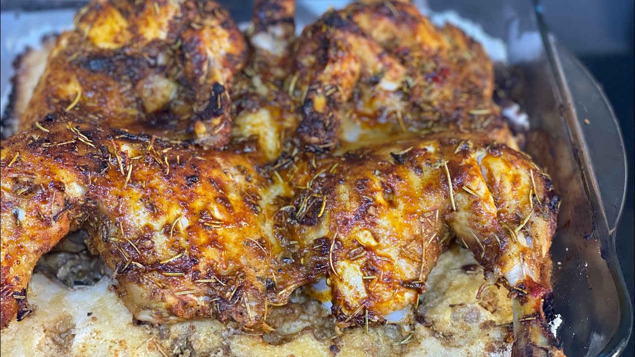 دجاج المطاعم المشوي على الفحم بالأعشاب من صاحبة مطعم ولأول مرة على اليوتوب جربوه وردو عليا