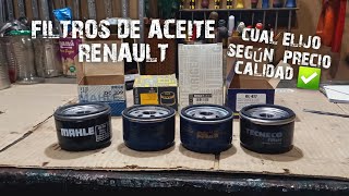 FILTRO DE ACEITE RENAULT cual elijo según precio y calidad?