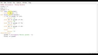 GPA Calculator  Using Python