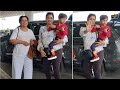 Shreya Ghoshal With Family Spotted At Airport Flying From Mumbai
