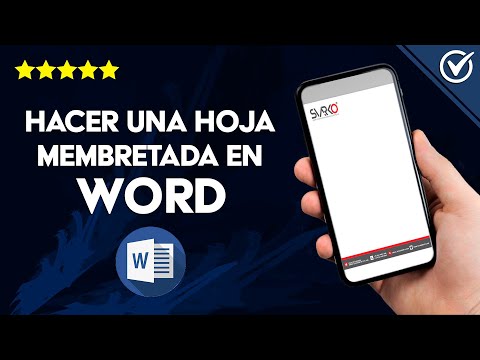 Cómo Hacer o Poner una hoja Membretada en Word de Manera Sencilla