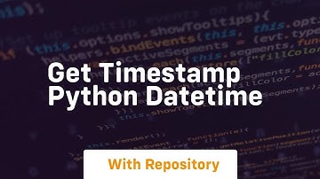 get timestamp python datetime