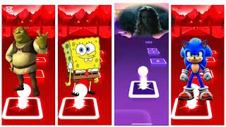 Shrek 🆚 SpongeBob 🆚 Gnomeo 🆚 Sonic. #tileshop #tiles #tileshopedmrush #trent #tileshopgame #follow