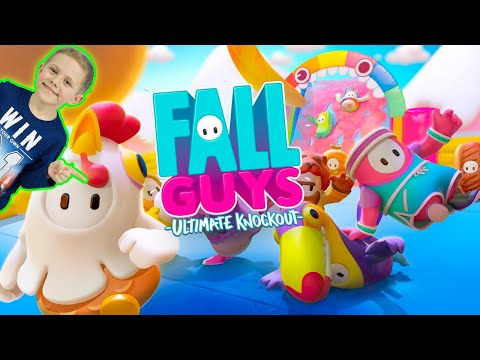 FALL GUYS и Даник - Смешная аркадная КОРОЛЕВСКАЯ БИТВА для всей семьи