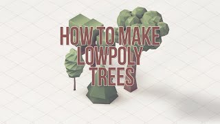 How to make LowPoly Trees  Cinema4D