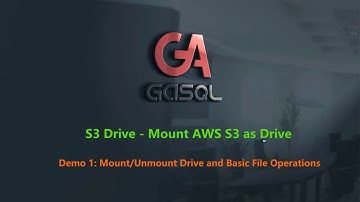 S3 Drive - Mount Amazon S3 as Disk Drive Easily  - Demo 1