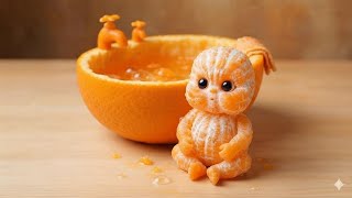 Cute or Creepy AI Fruit Babies & bathtub 🛁🍊👶 The Ultimate Oddly Satisfying AI ASMR #viralvideo  screenshot 3