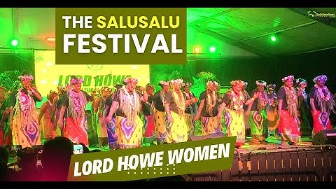 The Salusalu Festival, Lord Howe Islands Women, Cultural Contemporary Performance.