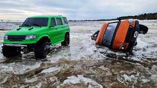 Gazelle 4x4 GONE UNDER THE ICE! ... Transportation of BRP did not go according to plan! RC OFFroad