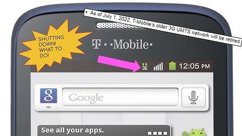 T-Mobile 3G Shuts down TODAY! What to do if you