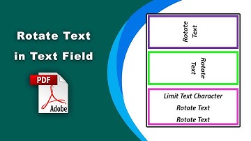 How to rotate text in a text field (Prepare Form) using Adobe Acrobat Pro DC