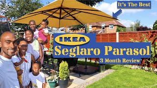 skelet Parel Trek Ikea SEGLARO Parasol | Back Garden Patio | Review Unboxing - YouTube