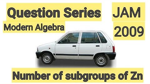 Number of subgroups of Zn | Modern Algebra | IIT-JAM 2009 Question #pyq #JAM #subgroups