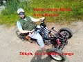 Home build Electric Trike from Russia. 50KPH, 100KM range.