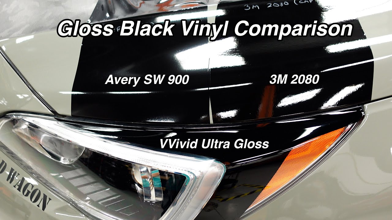 Avery Dennison SW900 Gloss Obsidian Black Vinyl Wrap